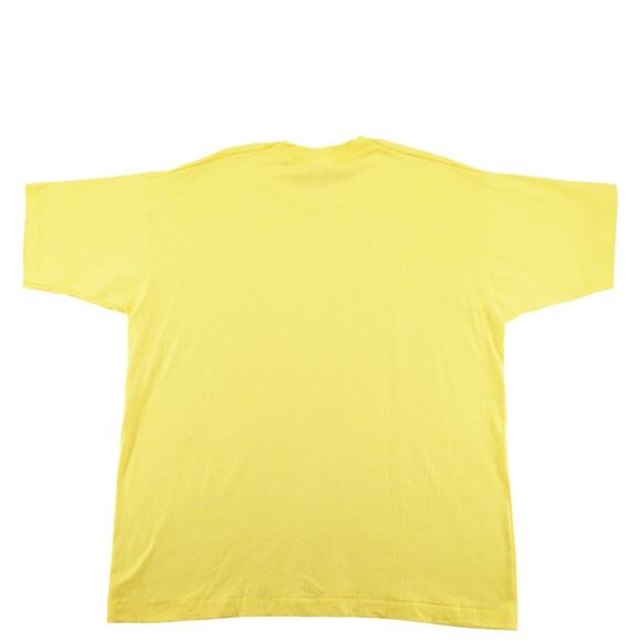 Vintage Fruit of the Loom Best Yellow Blank T-Shirt XL Made in Mexico 50/50 - Picture 2 of 4